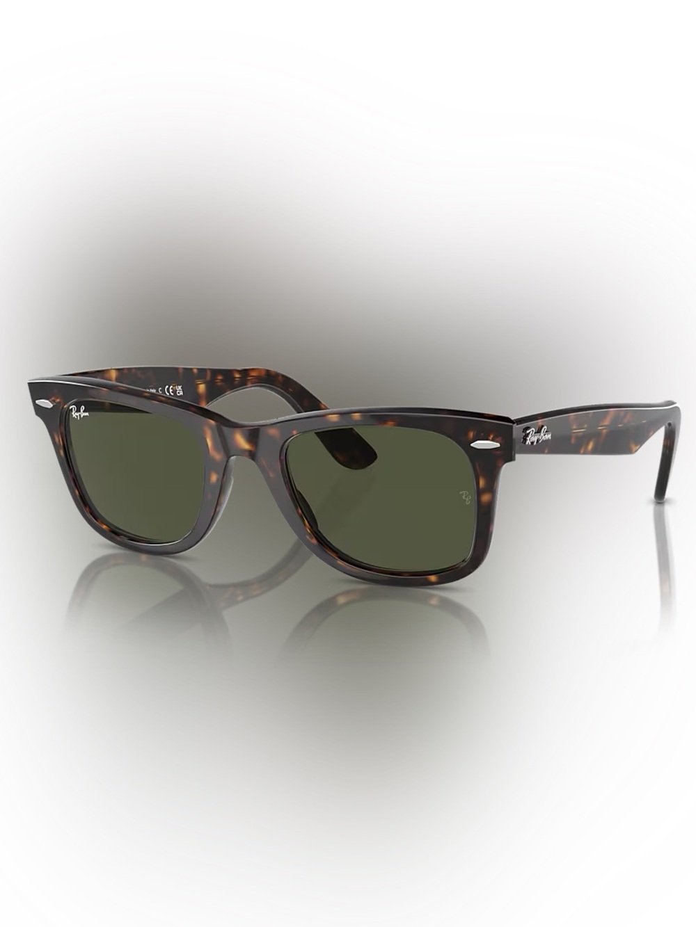 Ray Ban Original Wayfarer Classic Tortoise Green Lenses